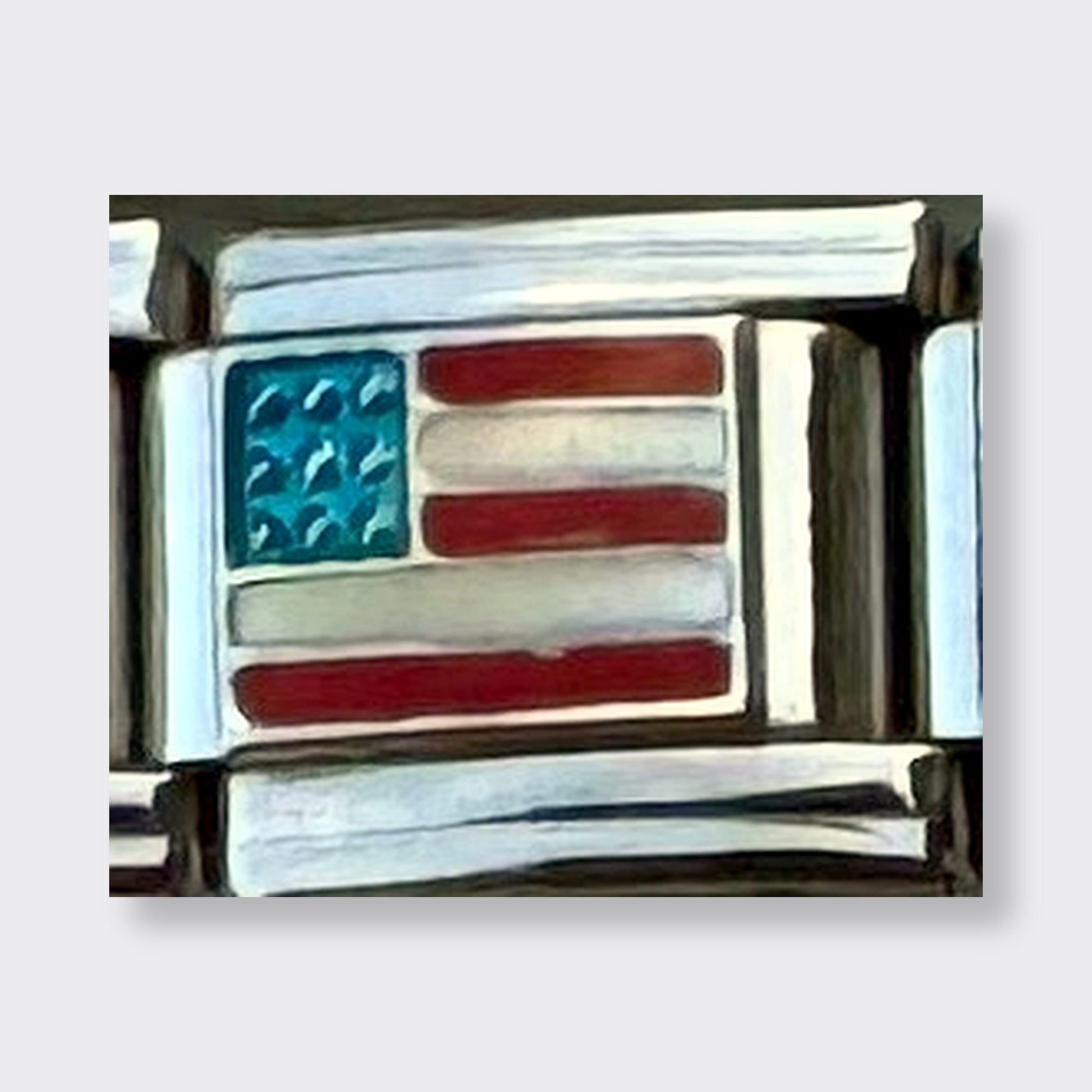 USA Flag Italian charm link