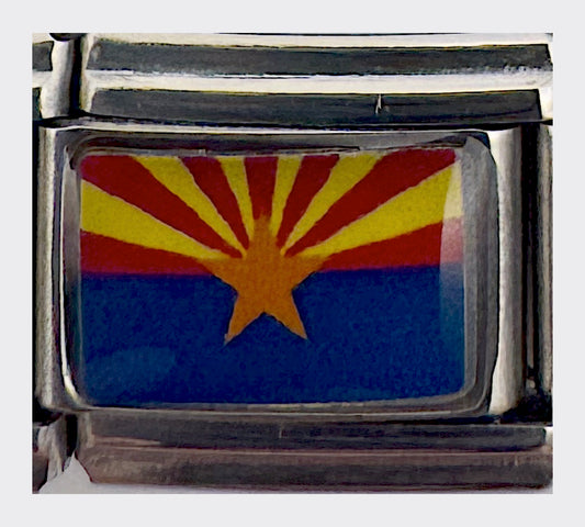 Arizona state flag Italian charm