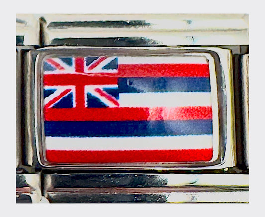 Hawaii state flag Italian charm