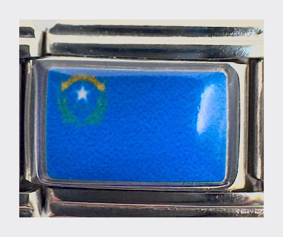 Nevada state flag Italian charm
