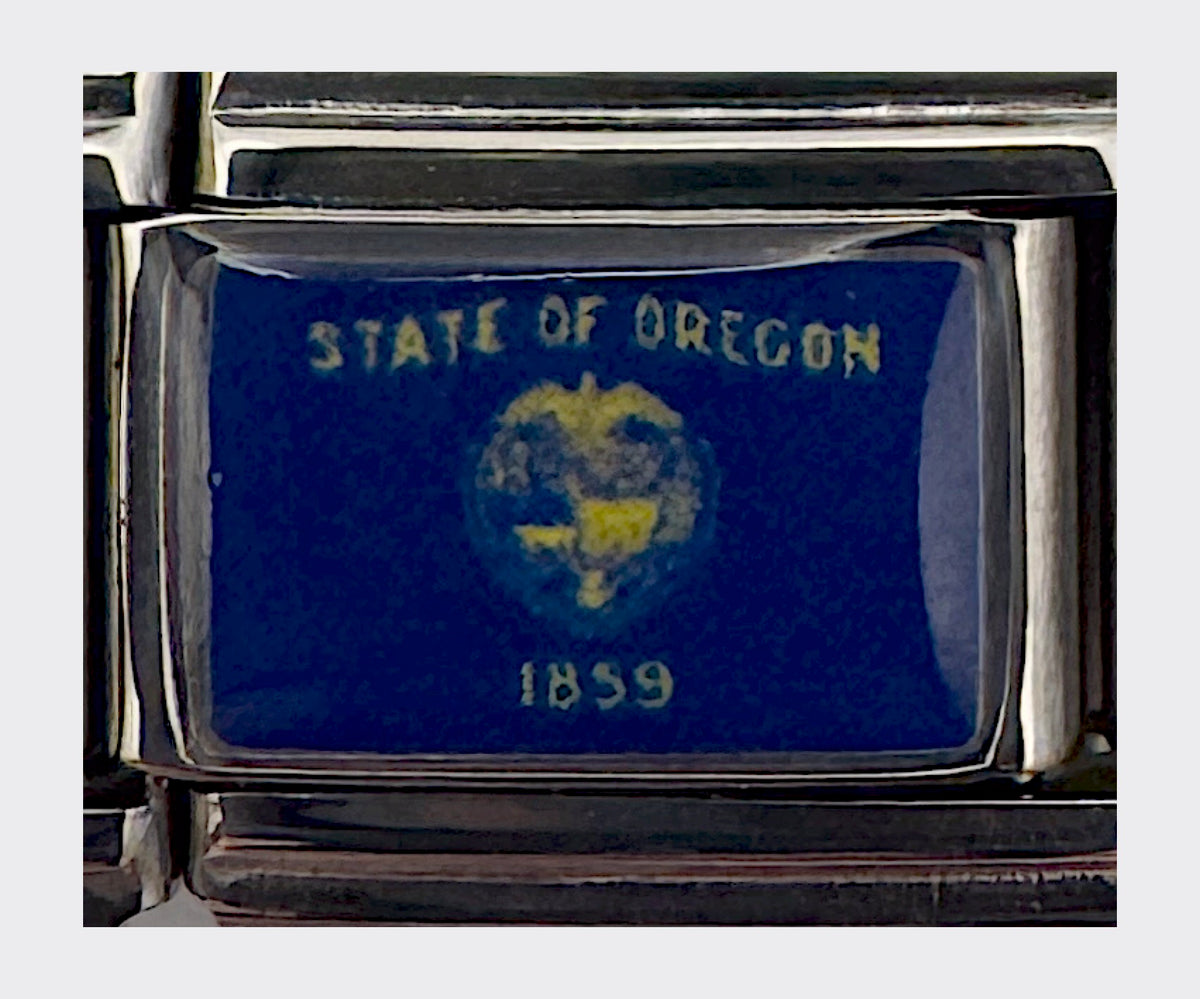 Oregon state flag Italian charm