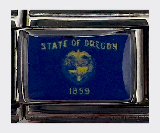 Oregon state flag Italian charm