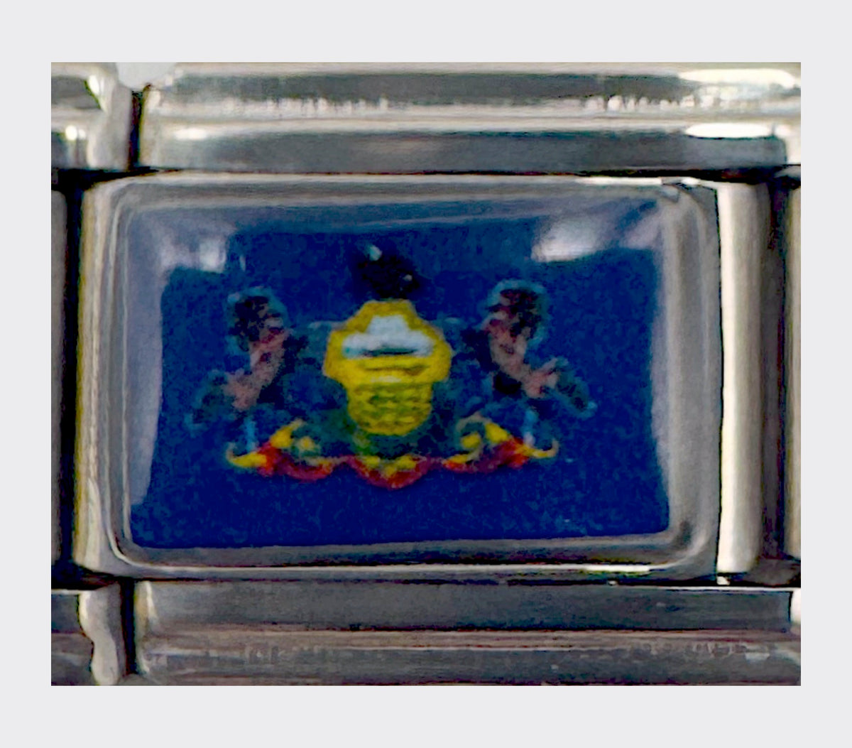 Pennsylvania state flag Italian charm