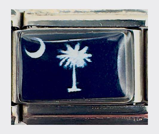 South Carolina state flag Italian charm