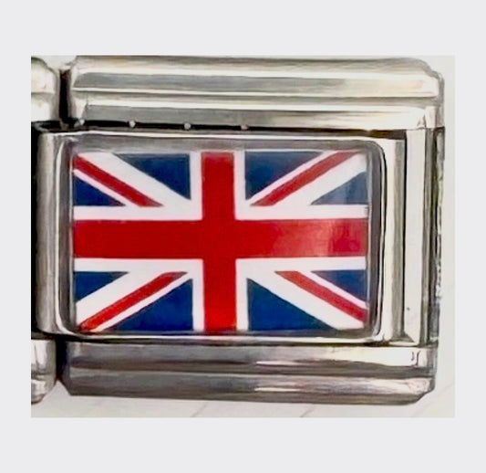 United Kingdom flag Italian charm
