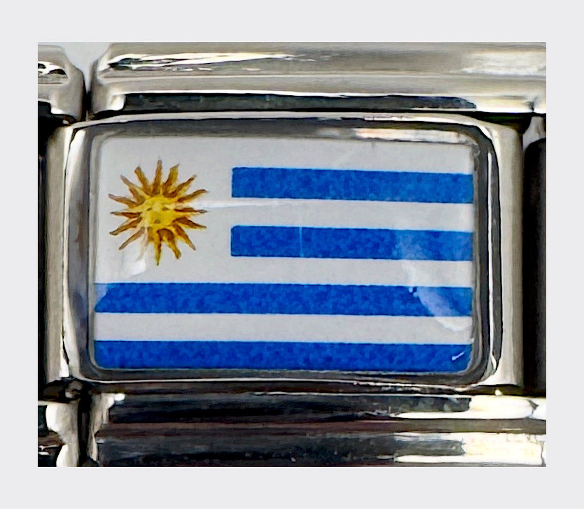 Uruguay flag Italian charm