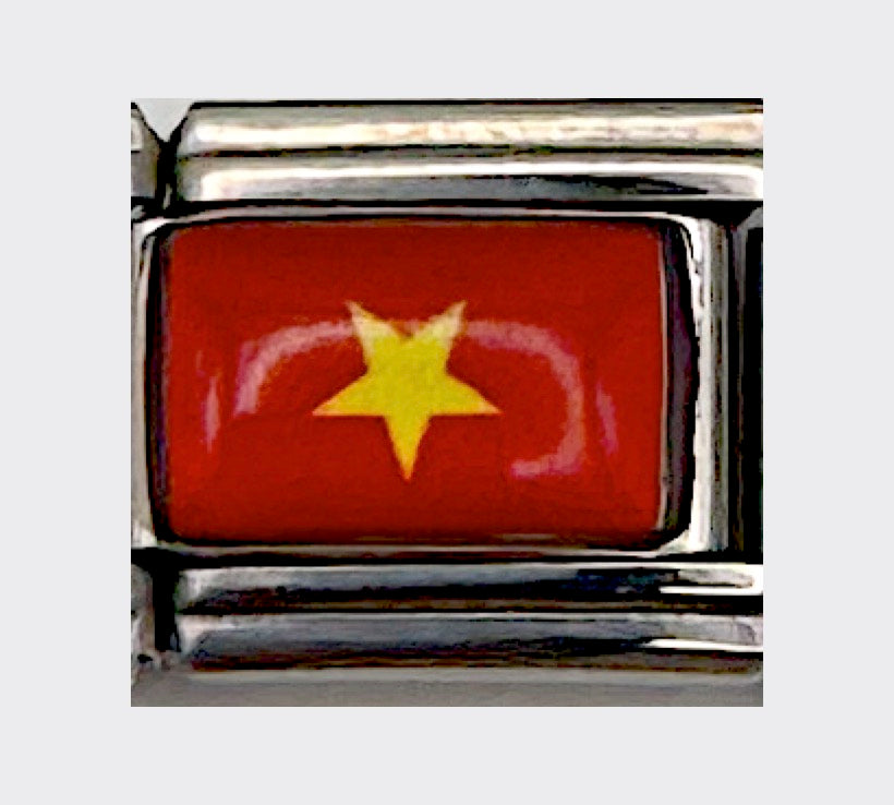 Vietnam flag Italian charm