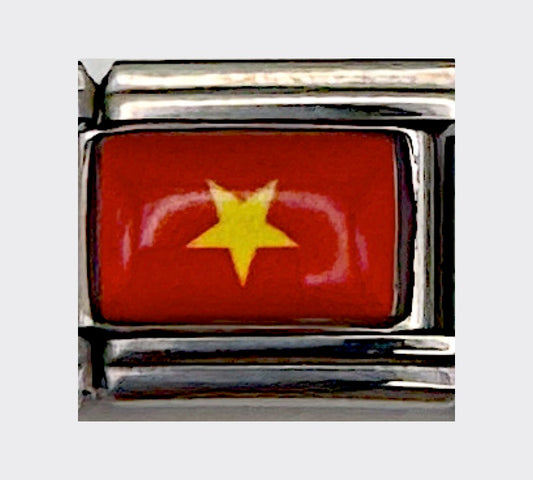 Vietnam flag Italian charm