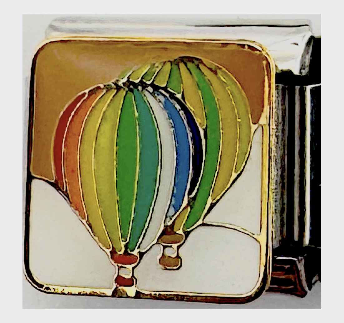 Hot Air Balloon Italian Charm