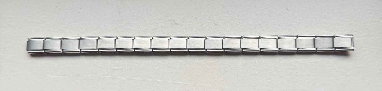 Italian Charm Bracelet - Matte Stainless Steel