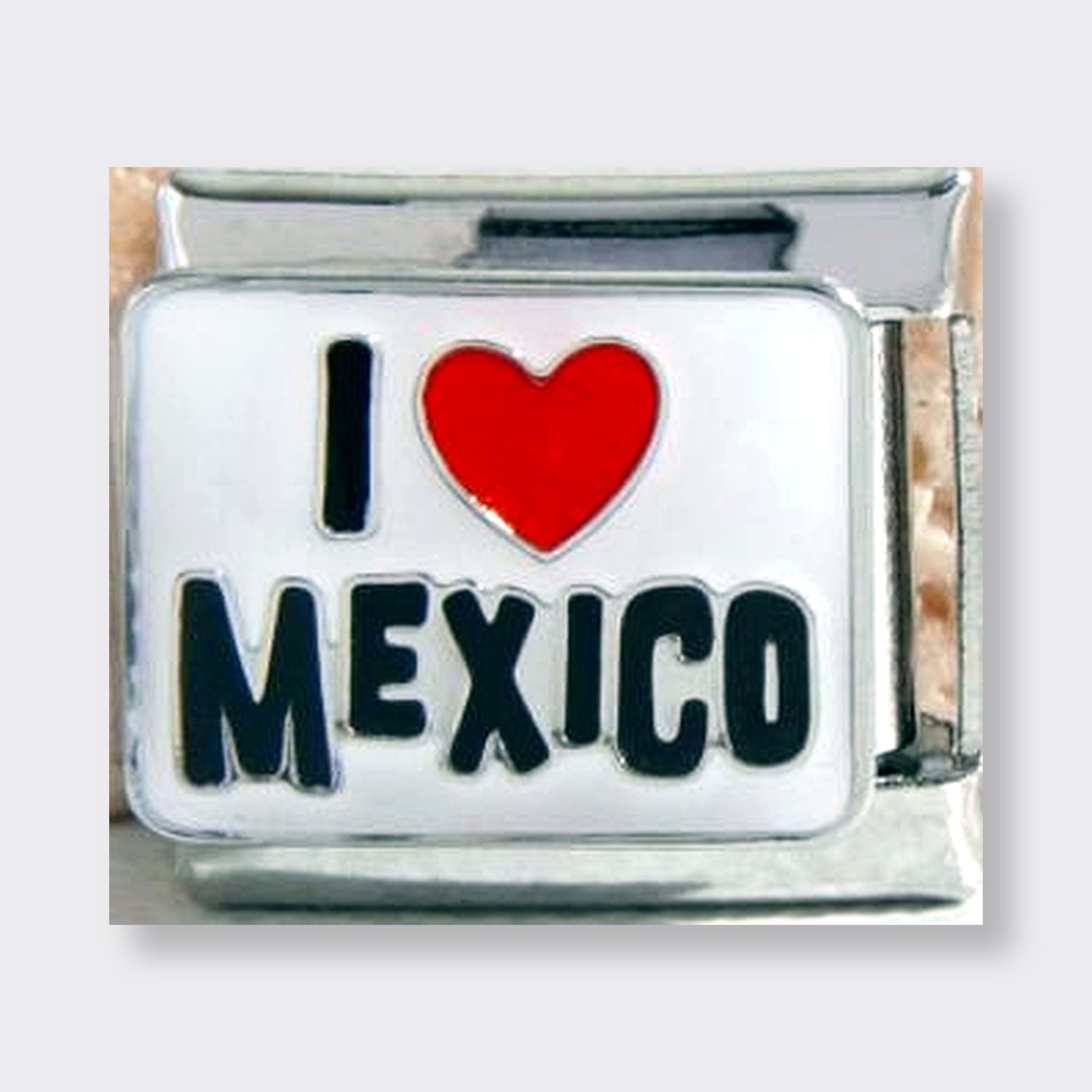 I Heart Mexico Italian charm link