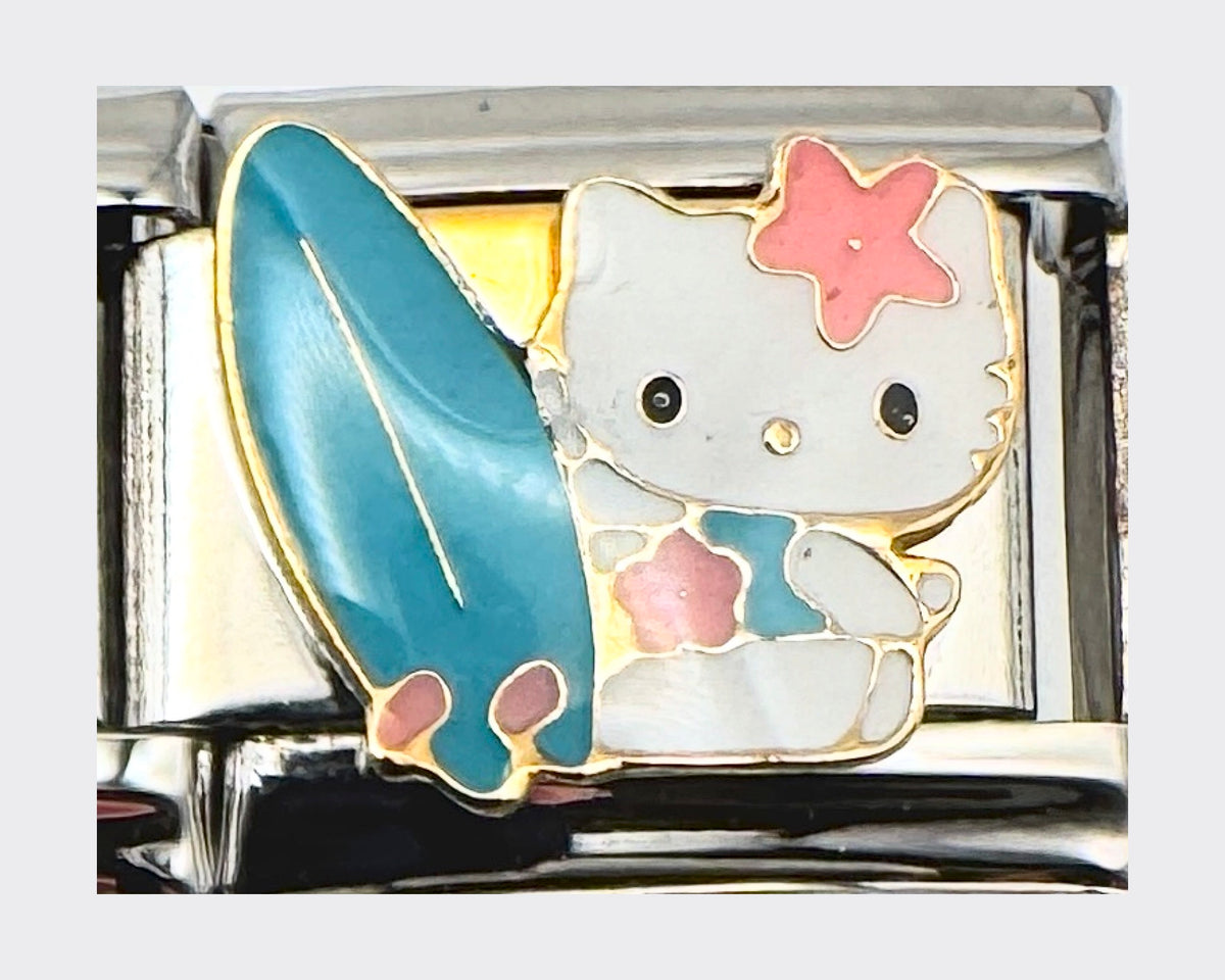 Kitty Surfboard Italian Charm