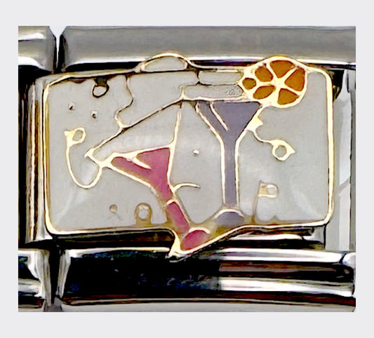 Martinis Italian charm link