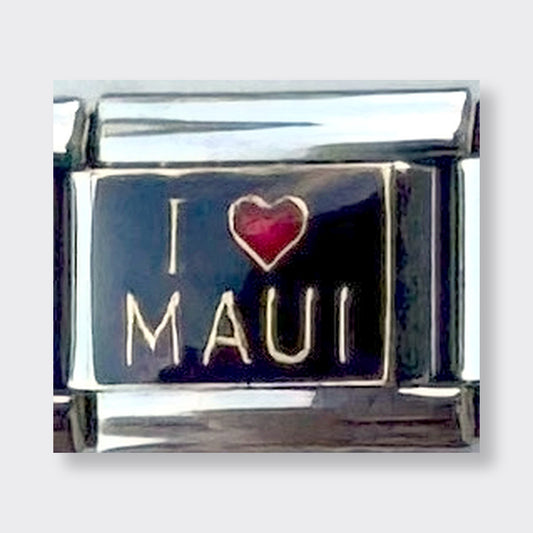 I Heart Maui Italian charm link