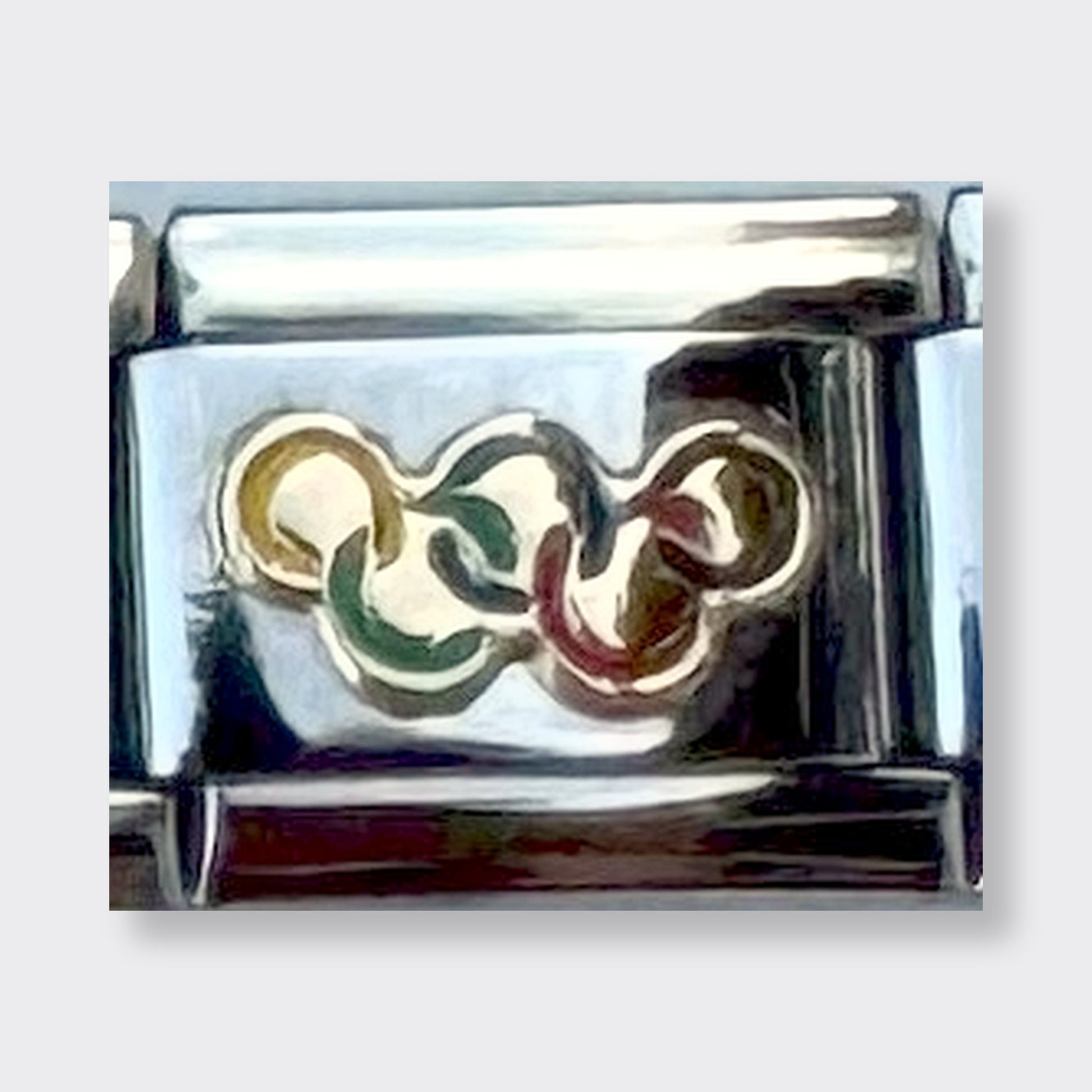 Olympic Rings Italian charm link