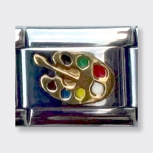 Paint Palette Italian charm link