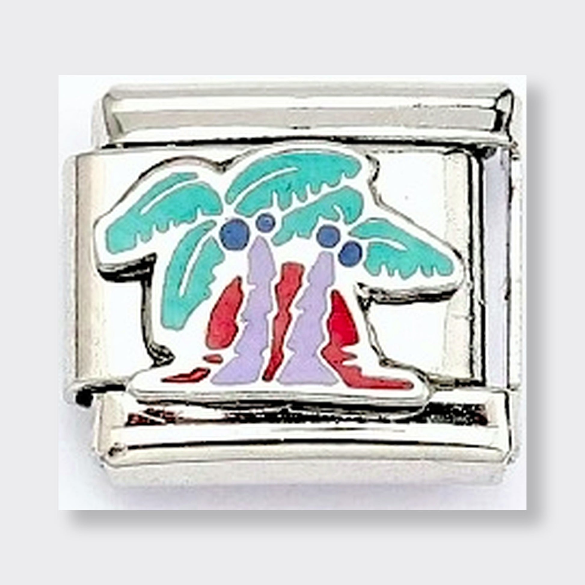 Palm Trees Italian charm link