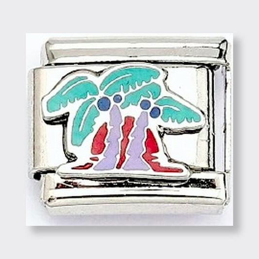 Palm Trees Italian charm link