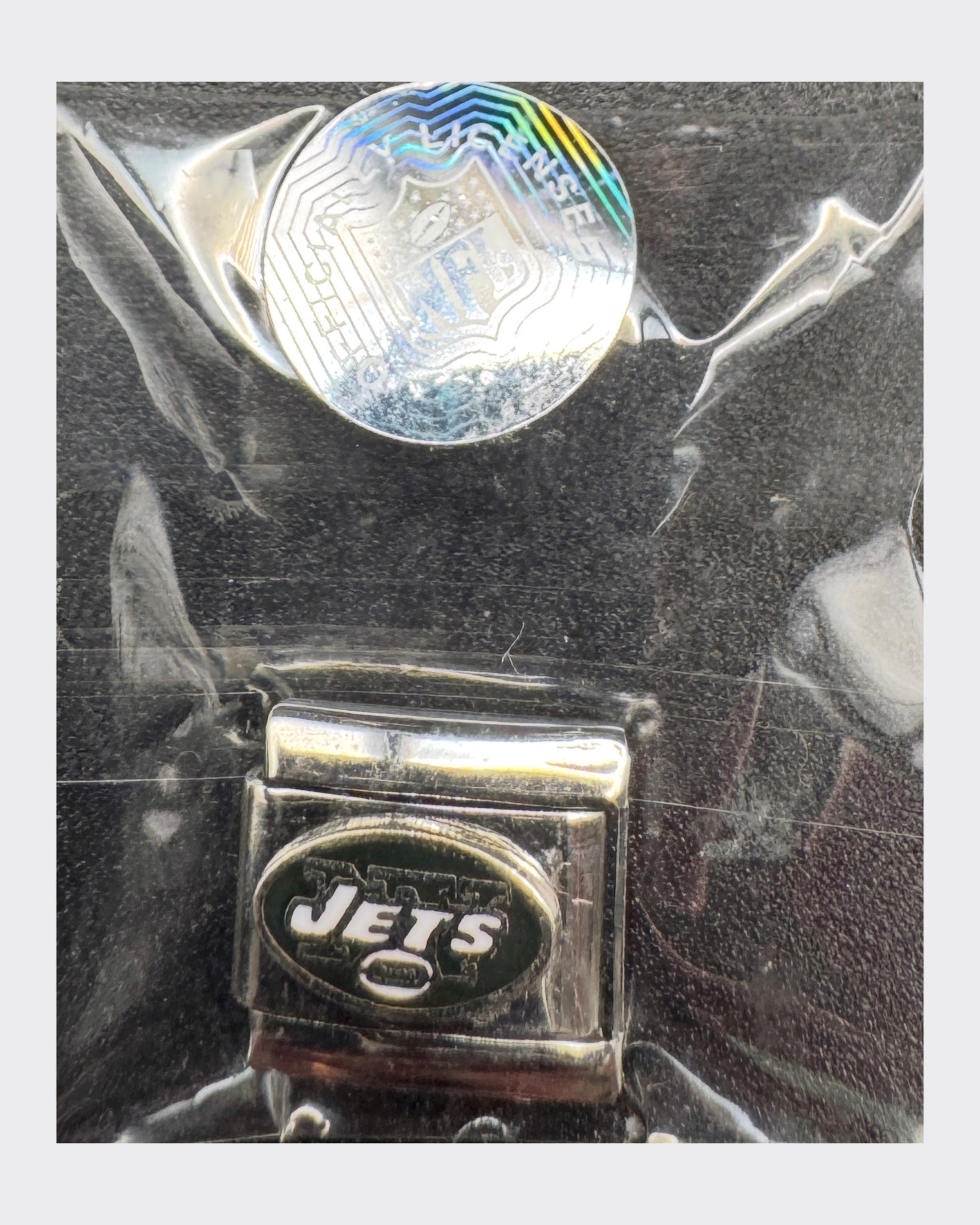 Vintage NFL New York Jets Italian charm, sealed in original packaging