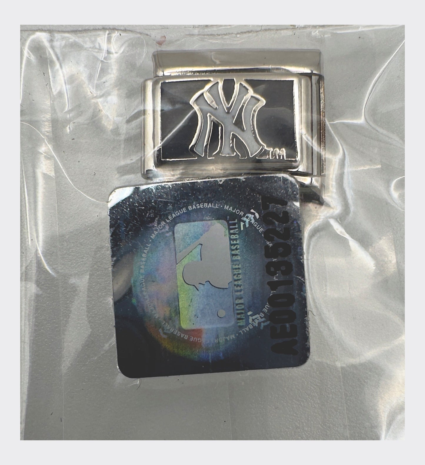 Vintage MLB New York Yankees Italian charm, sealed in original packaging