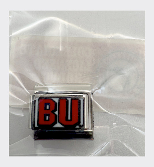 Vintage NCAA Bradley University Italian charm, sealed in original packaging