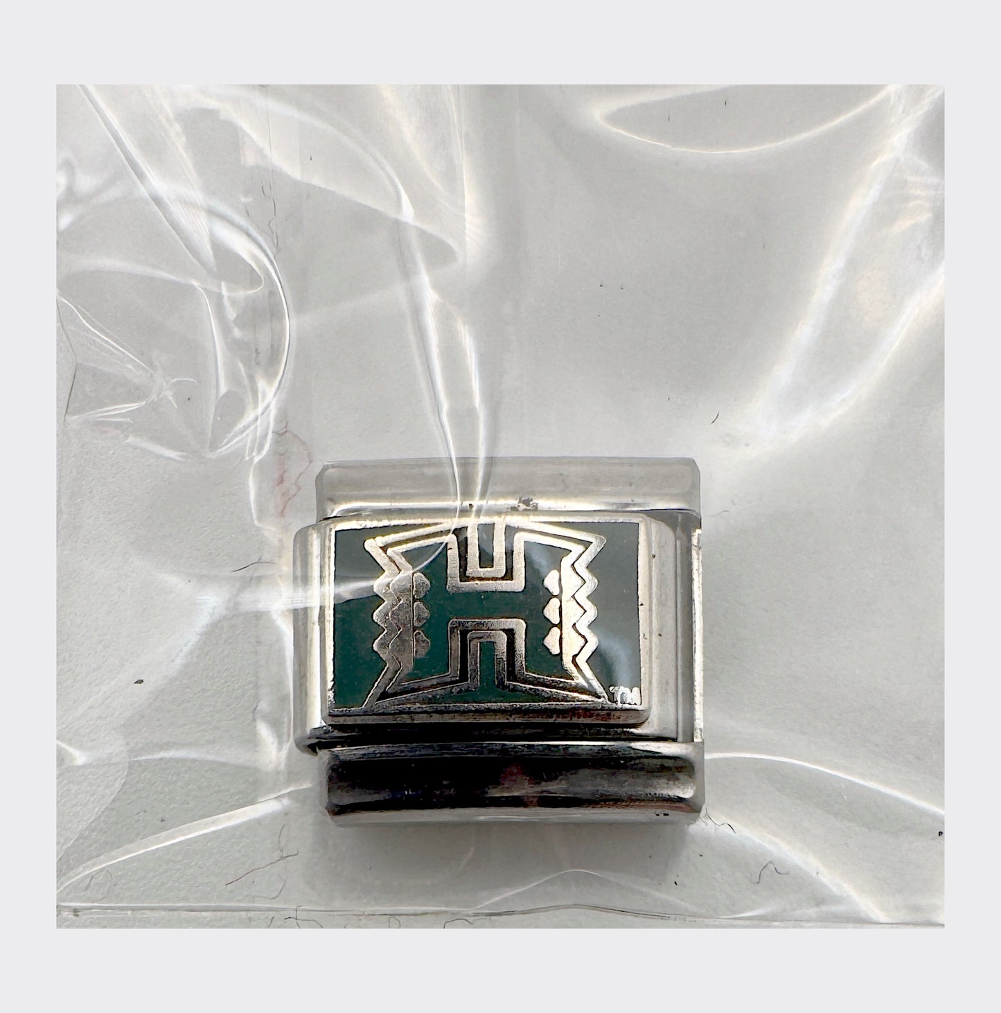 Vintage NCAA Hawaii Warriors Italian charm, sealed in original packaging