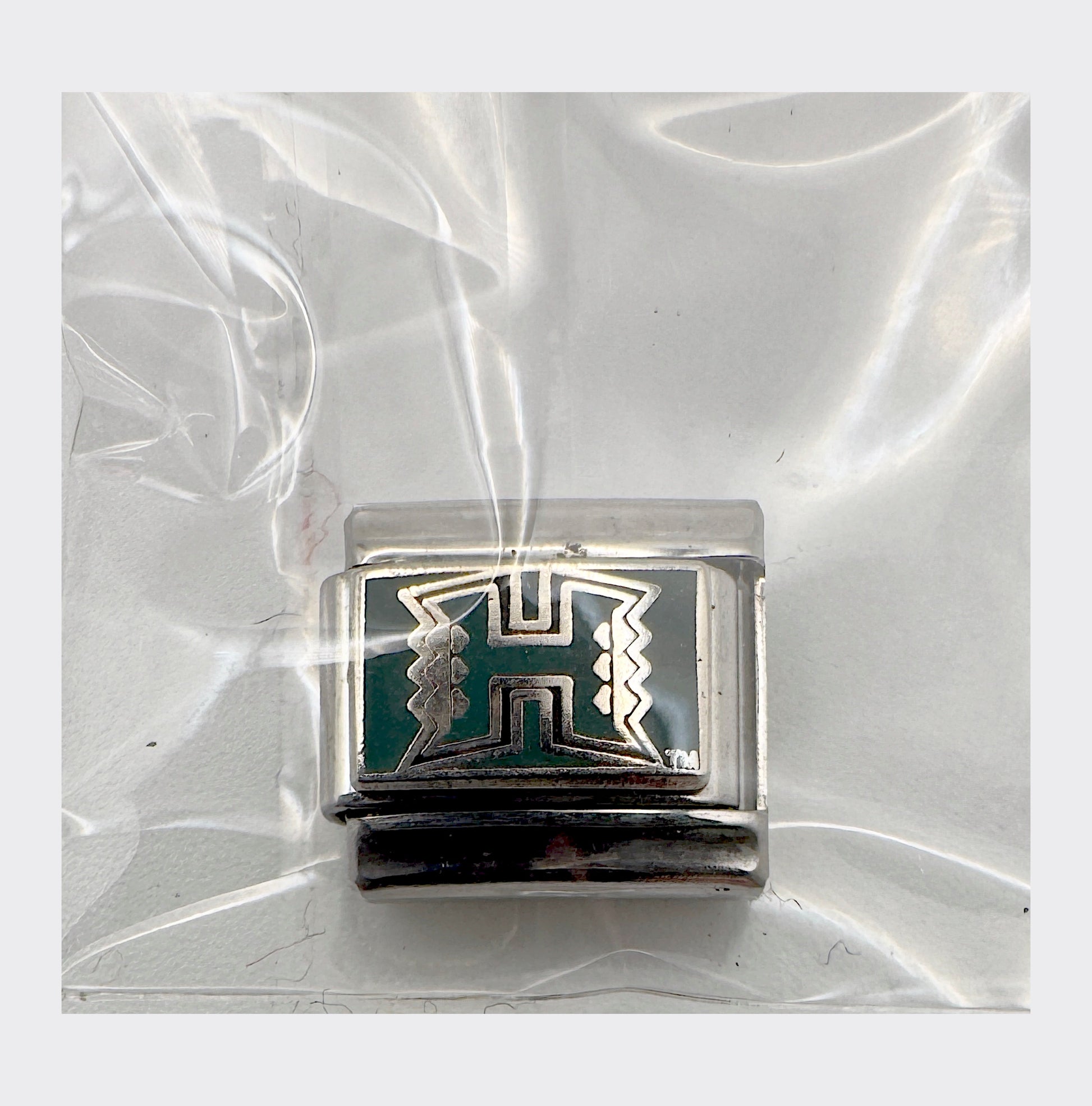 Vintage NCAA Hawaii Warriors Italian charm, sealed in original packaging