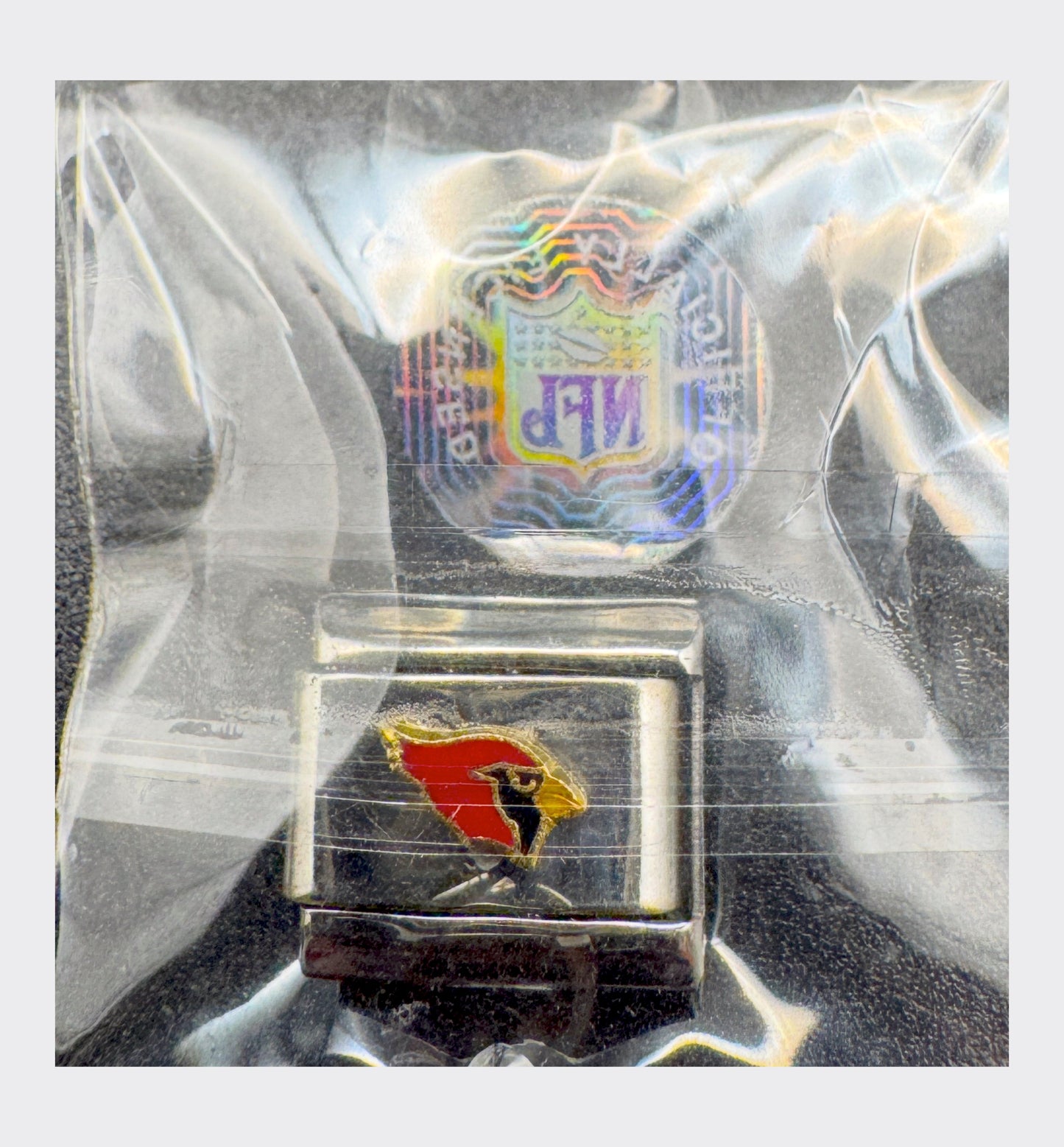 Vintage NFL Arizona Cardinals Italian charm, sealed in original packaging