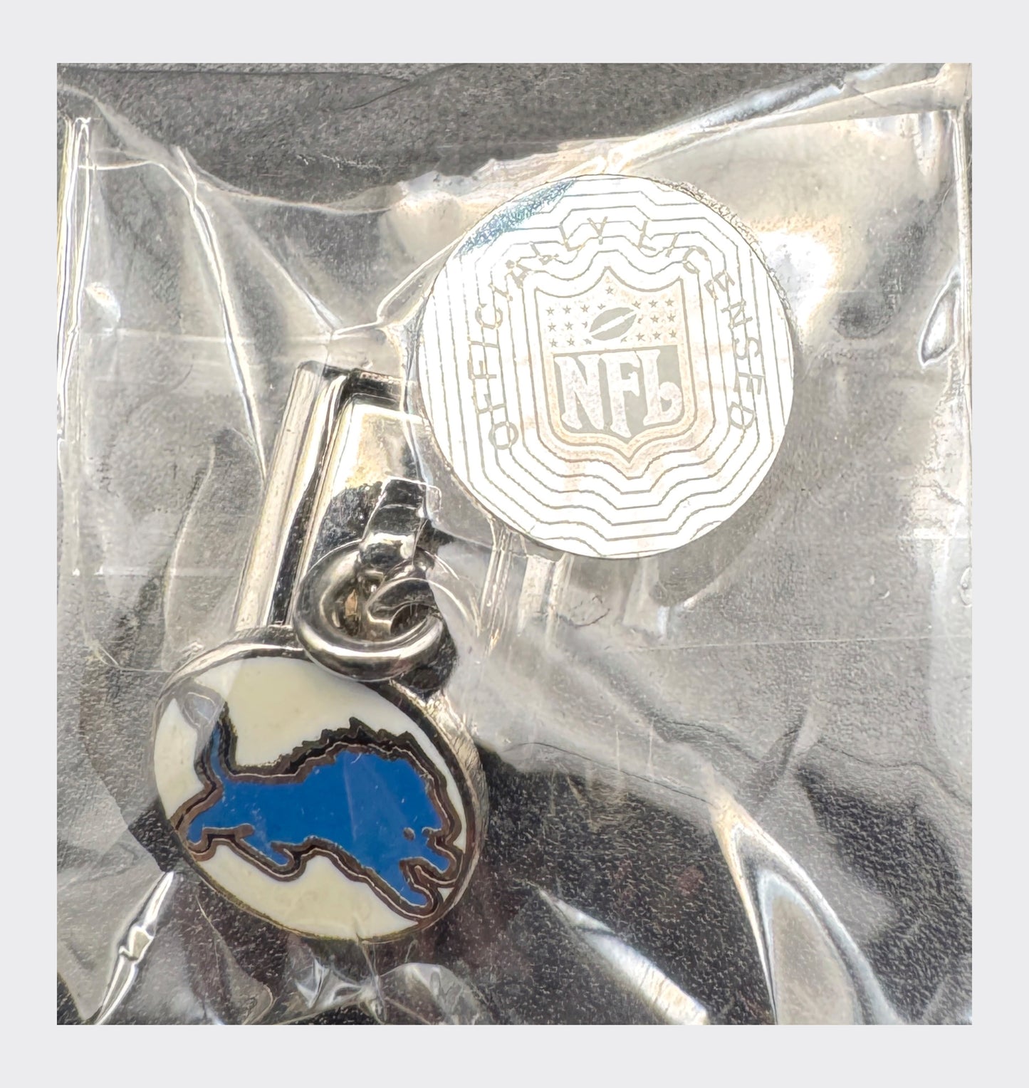 Vintage NFL Detroit Lions Italian charm, sealed in original packaging