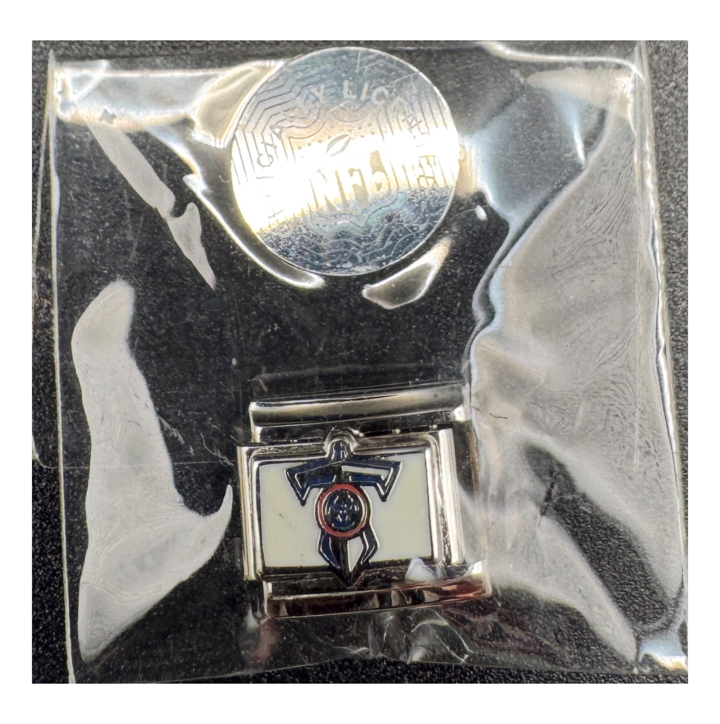 Vintage NFL Tennessee Titans Italian charm, sealed in original packaging