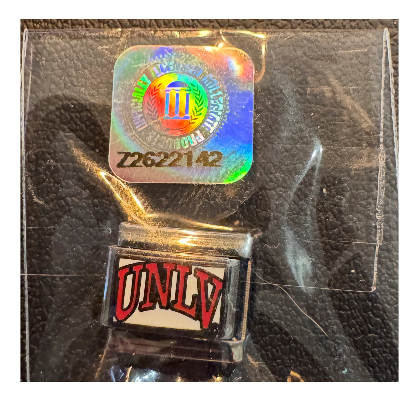 Vintage NCAA UNLV Rebels Italian charm, sealed in original packaging
