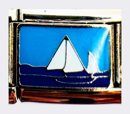 Sailboat Ocean Italian Charm