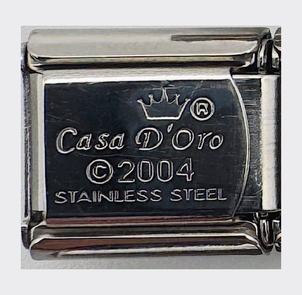 Vintage Casa d'Oro Slot Machine Italian Charm - back stamp