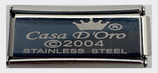 Backstamp for Vintage Casa d'Oro Double Long Hottie Italian Charm