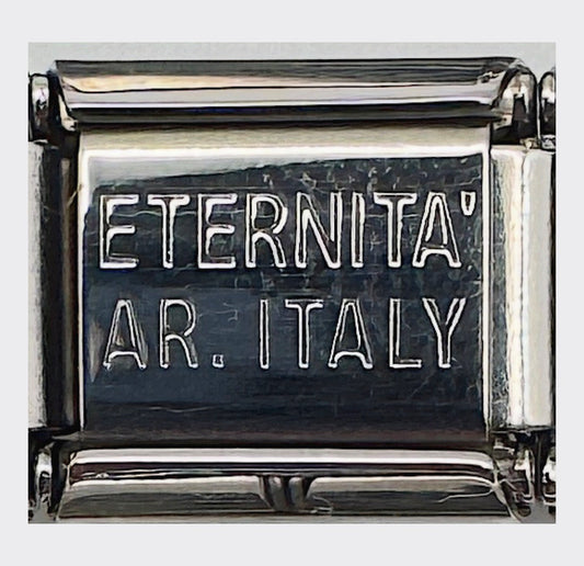 Backstamp for Vintage Eternita AR Italy Yin Yang Italian Charm