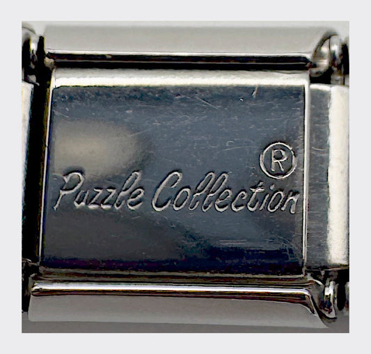 Backstamp for Vintage Puzzle Collection Baby Bottle (Pink) Italian Charm