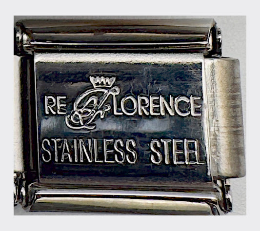 Vintage RE Florence Football Helmet Italian Charm - back stamp