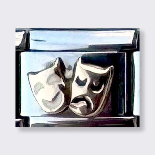 Theater Masks Italian charm link