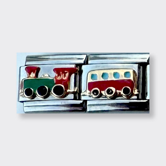 Train Italian charm link