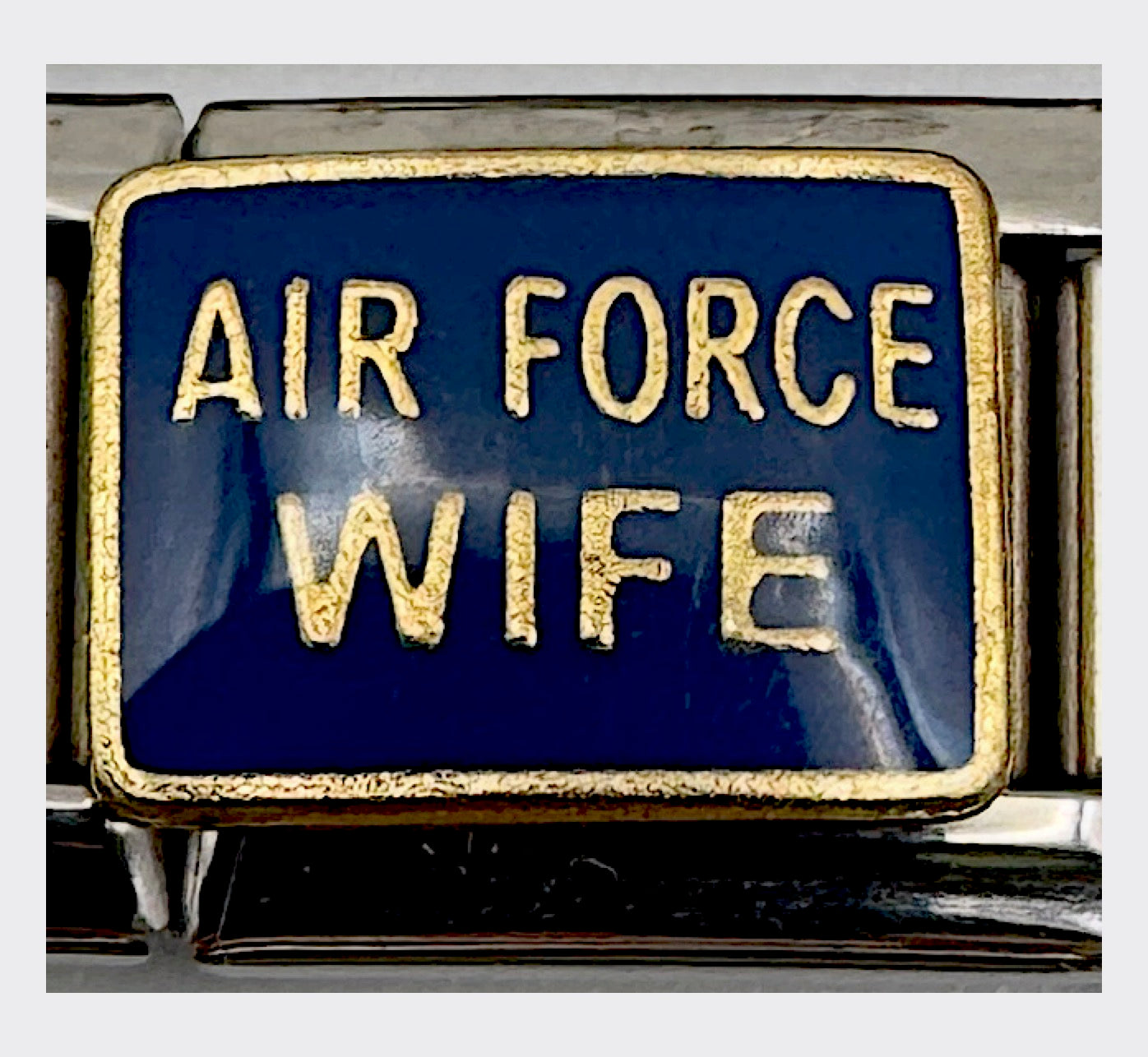 Vintage D'LinQ Air Force Wife Italian Charm, sealed in original packaging