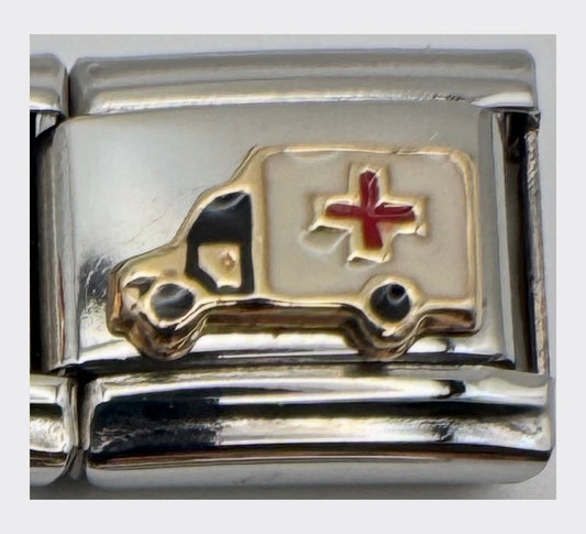 Vintage Unodomani Ambulance Italian Charm