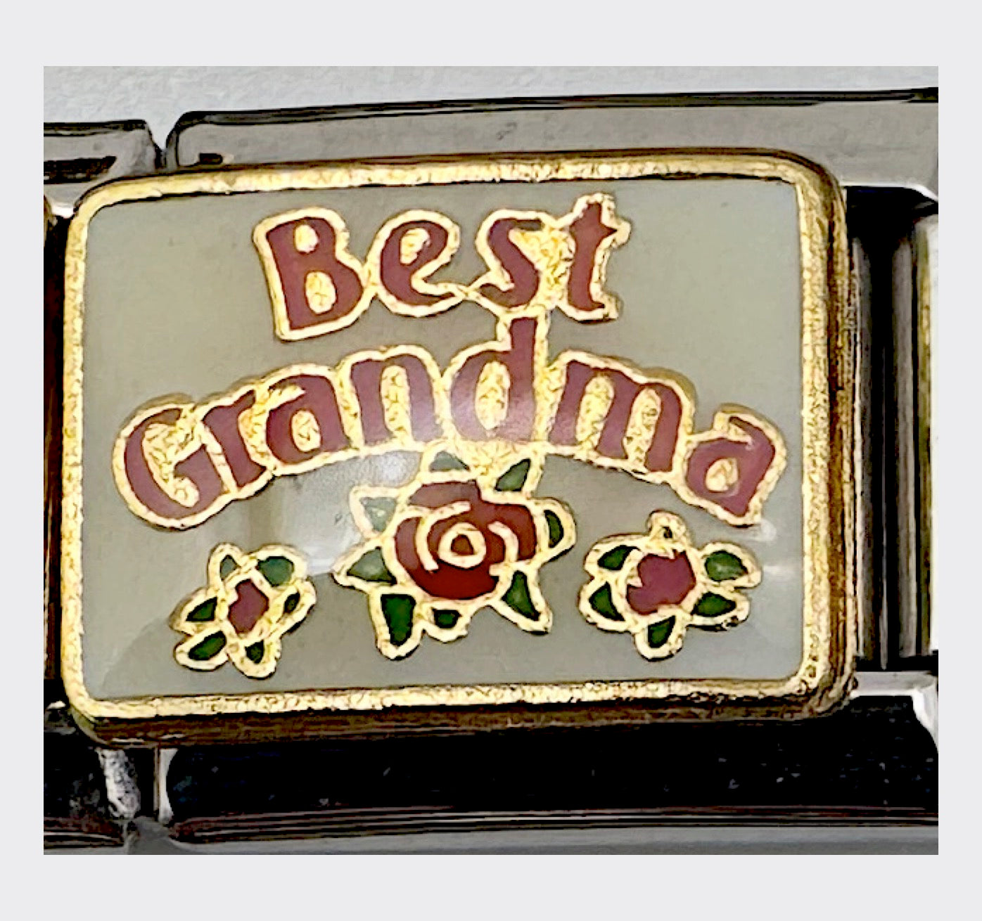 Vintage D'LinQ Best Grandma Italian Charm, sealed in original packaging