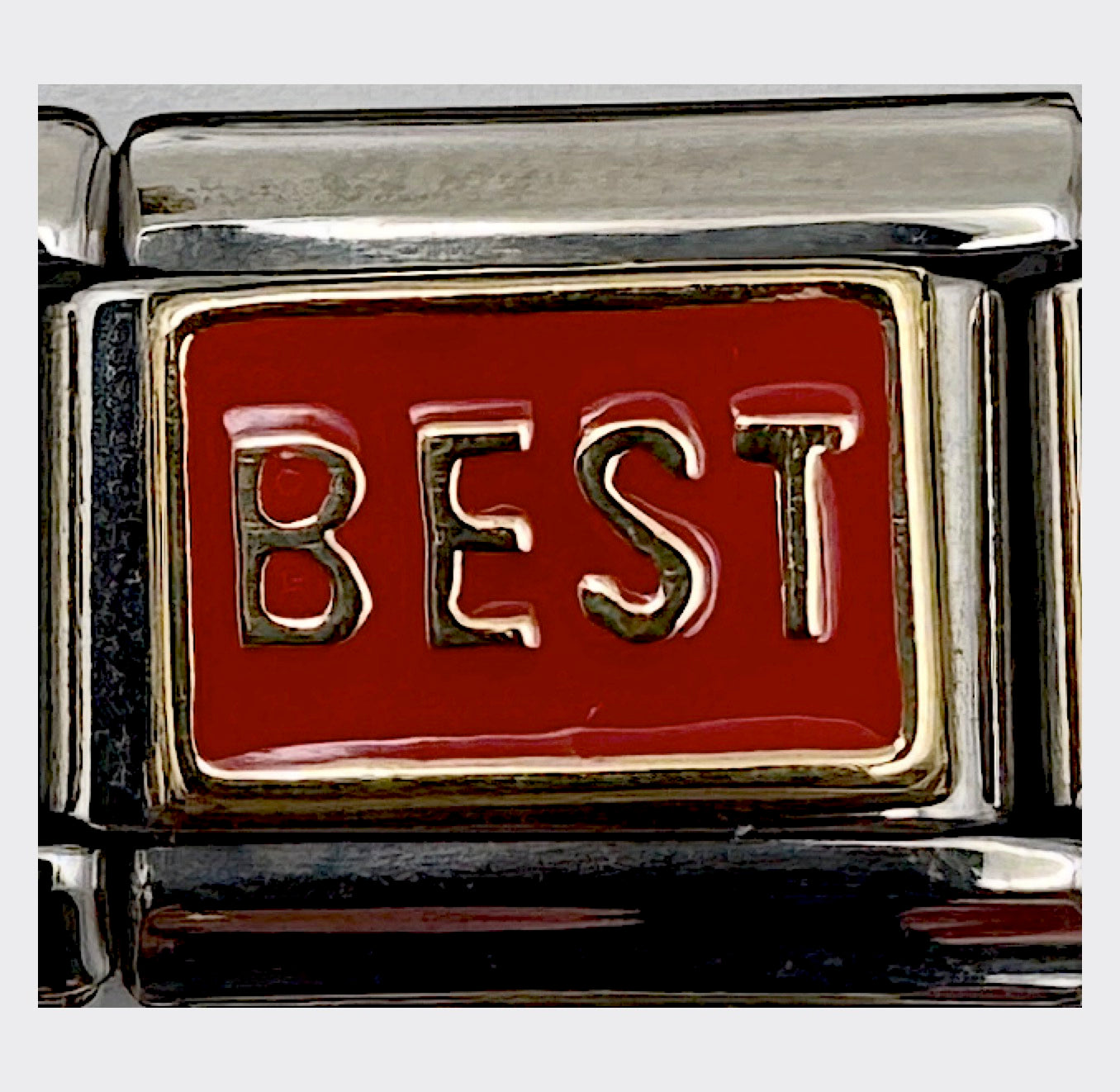 Vintage Unodomani Best (Red) Italian Charm, sealed in original packaging