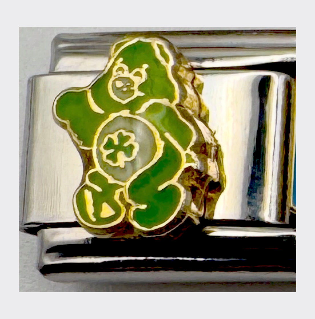 Vintage Casa d'Oro Care Bears Good Luck Bear Italian Charm, sealed in original packaging