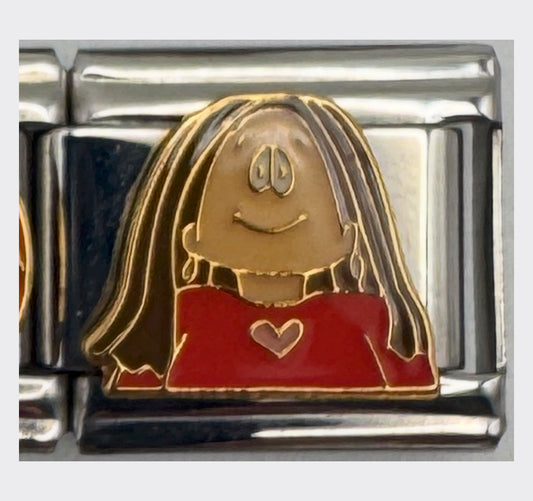 Vintage Casa d'Oro Cathy Head Italian Charm