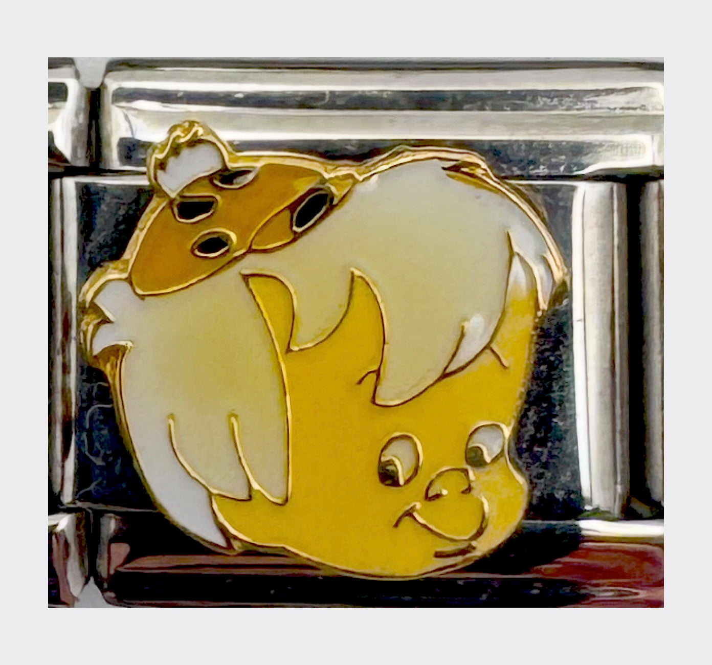 Vintage Casa d'Oro Flintstones Bamm-Bamm Italian Charm, sealed in original packaging
