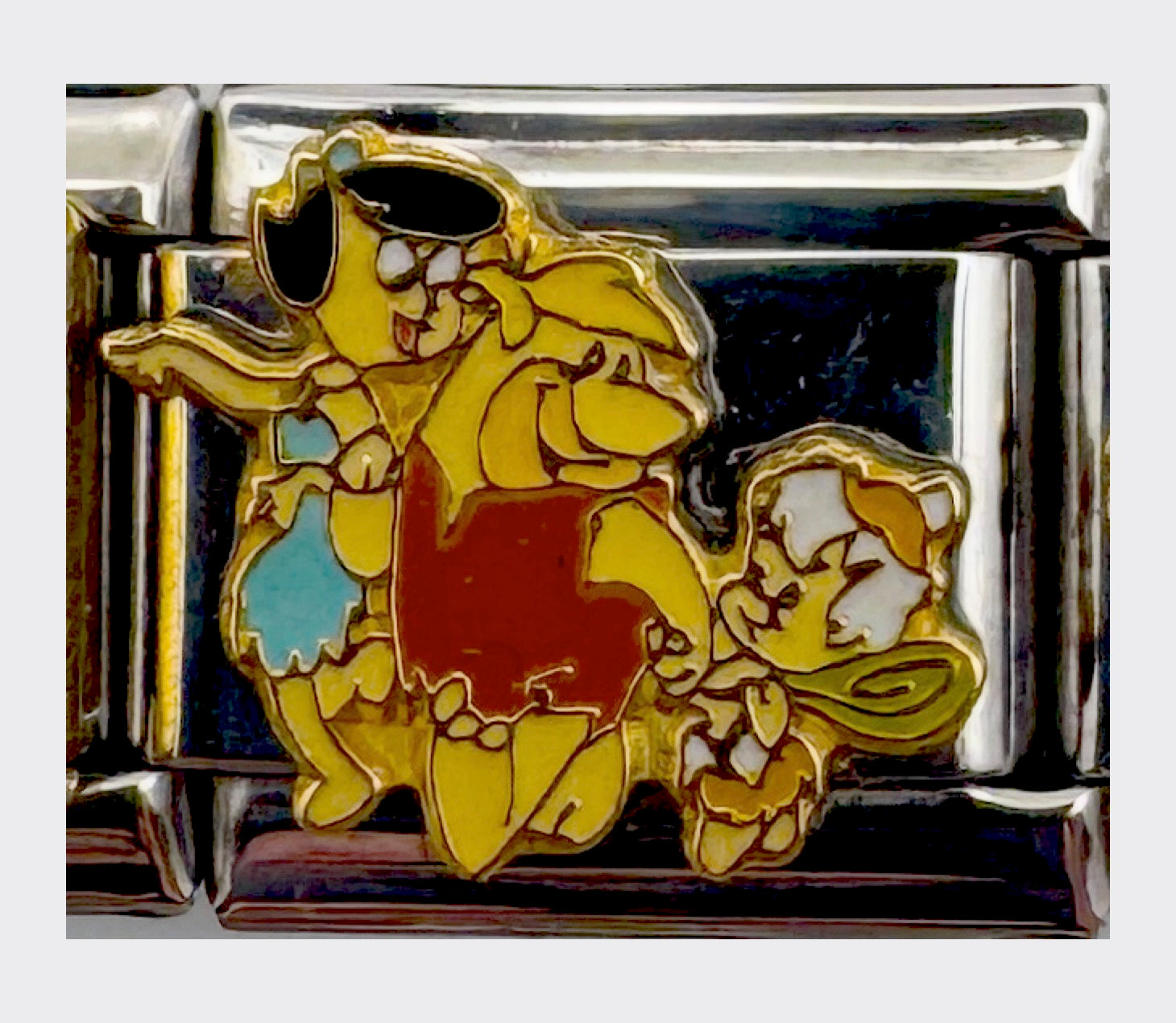 Vintage Casa d'Oro Flintstones Barney Rubble Family Italian Charm, sealed in original packaging