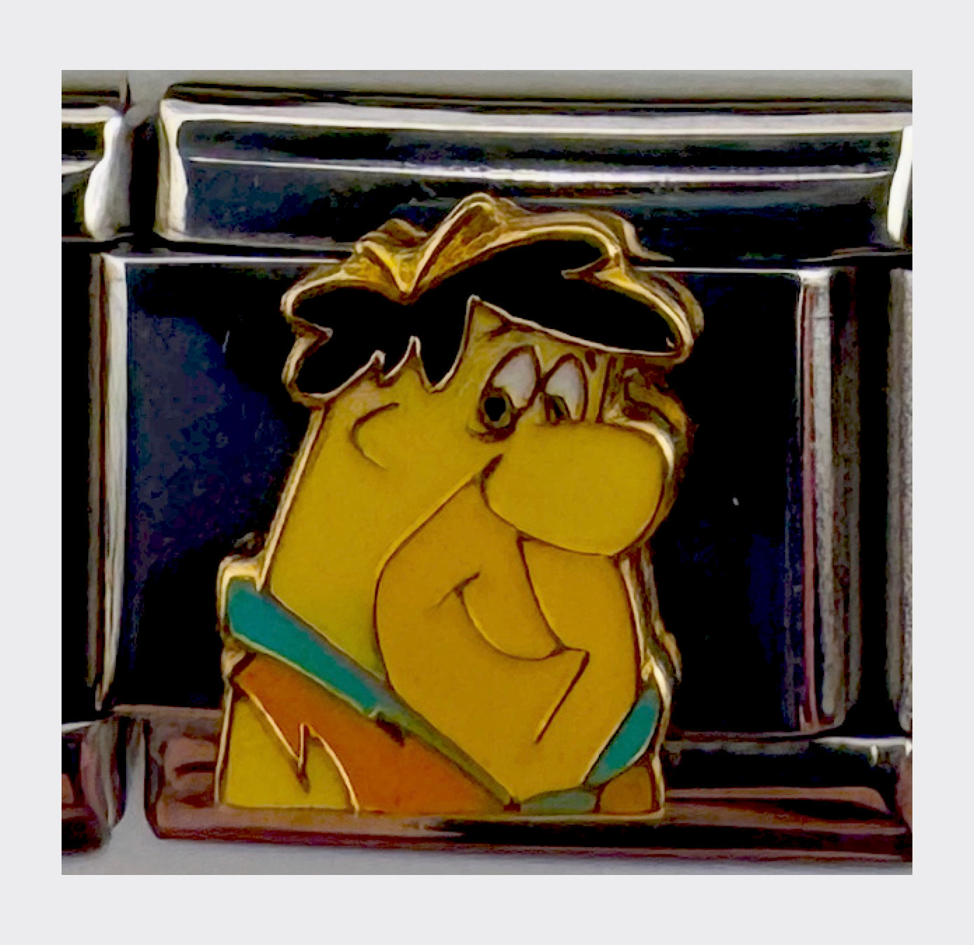 Vintage Casa d'Oro Flintstones Fred Flintstone Italian Charm, sealed in original packaging