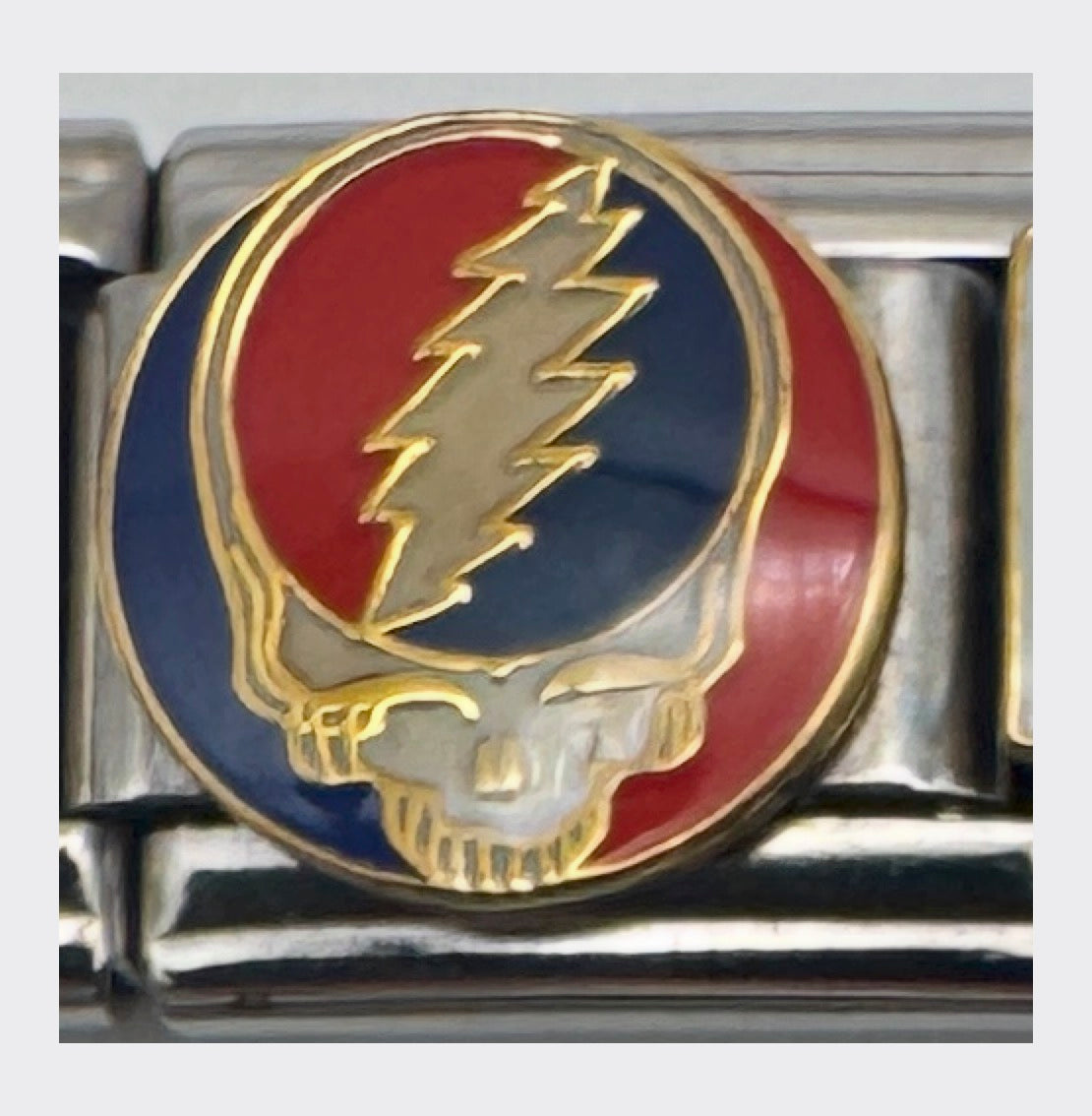 Vintage Casa d'Oro Grateful Dead Stealie Italian Charm
