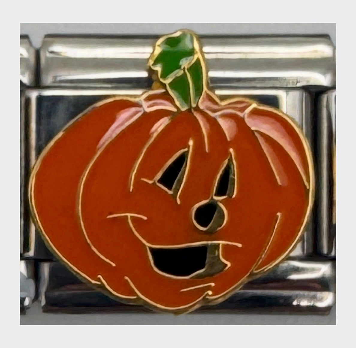 Vintage Casa d'Oro Happy Halloween Pumpkin Italian Charm